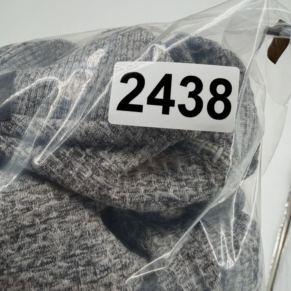 Lululemon Engineered Warmth Jacket Full Zip Grey Space Dye Merino Wool XL